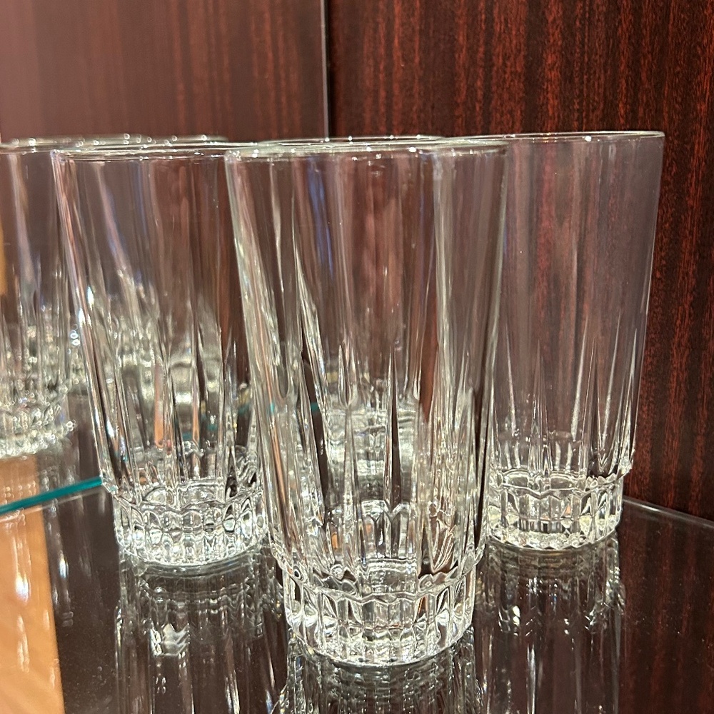 Arcoroc Crystal Flat Tumbler Lancer Set of 4 glasses